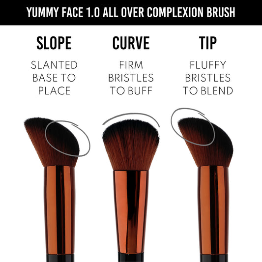 Danessa Myricks Beauty, Yummy Face 1.0 All Over Complexion Brush - For Foundation, Blush, Bronzer &amp; Powder