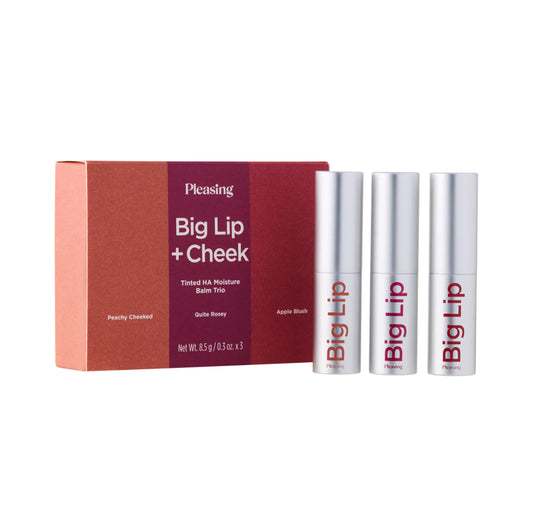 PLEASING, The Big Lip + Cheek Tint Trio Set