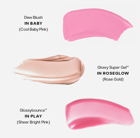 SAIE, SAIEGLOW STARTER KIT BLUSH, GLOSS AND GLOW