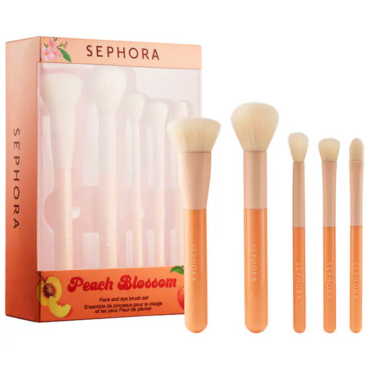 SEPHORA COLLECTION, Peach Blossom Face and Eye Brush Set