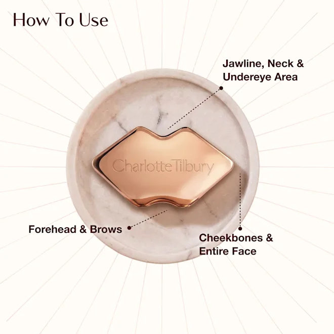 CHARLOTTE TILBURY, ROSE GOLD SCULPTING GUA SHA TOOL