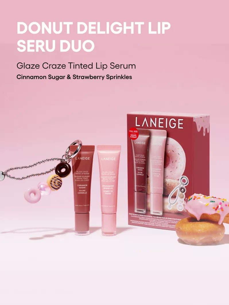 LANEIGE Donut Delight Lip Serum Duo Set