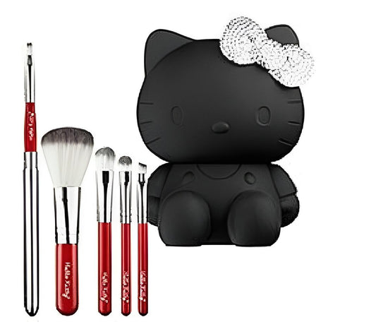 Sanrio Hello Kitty Brush set, with a crystal bow Makeup Brush Holder container