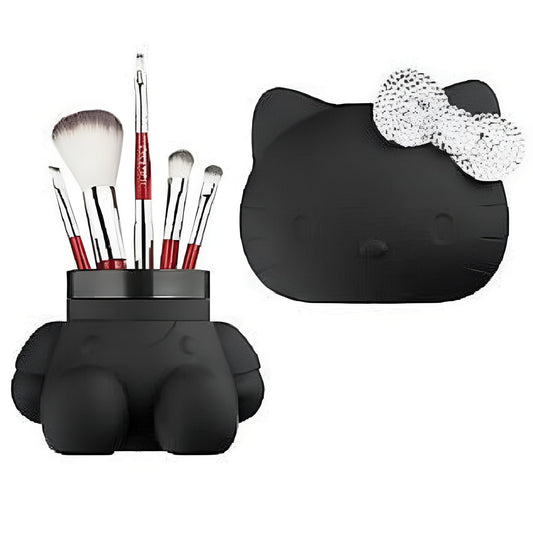 Sanrio Hello Kitty Brush set, with a crystal bow Makeup Brush Holder container