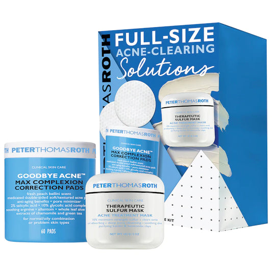 PETER THOMAS ROTH, FULL SIZE ACNE CLEARING SOLUTIONS 2 PIECE ACNE KIT
