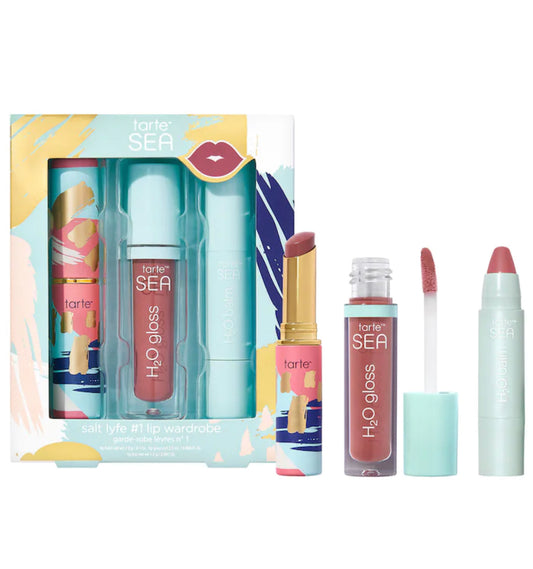 TARTE, SEA SALT LYFE MINI LIP BALM AND GLOSS SET