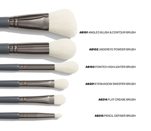 MORPHE X ABBY ROBERTS THE ARTCASTS 7-PIECE ESSENTIAL BRUSH & TUBBY SET