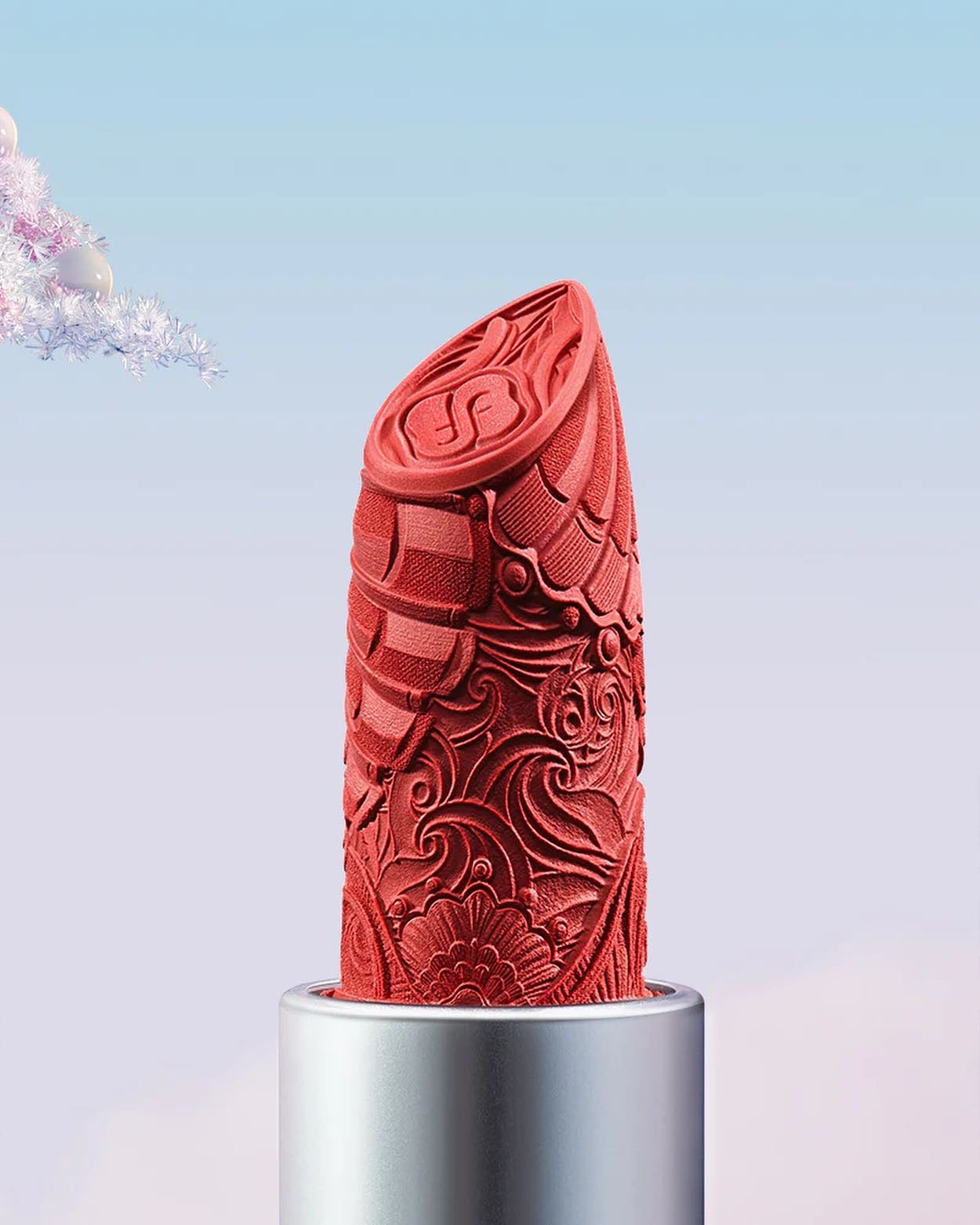 FLORASIS, BLOOMING ROUGE LOVE LOCK LIPSTICK (PEARL EDITION)