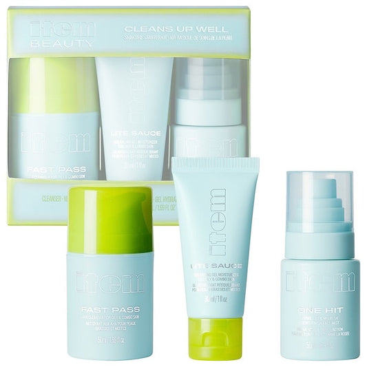 ITEM BEAUTY BY ADISSON RAE, MINI CLEAN UP WELL SKINCARE STARTER SET