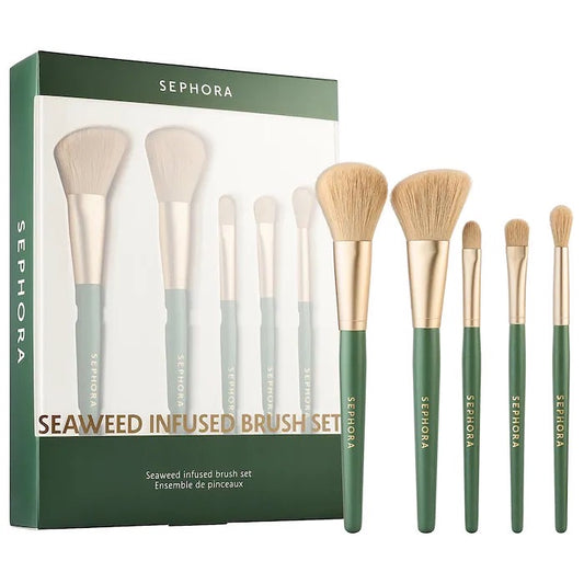 SEPHORA COLLECTION, SEAWEED INFUSED VEGAN MAKEUP BRUSH SET