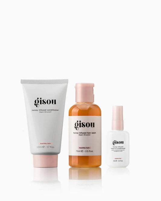 GISOU, CLEANSE & NOURISH MINI SET