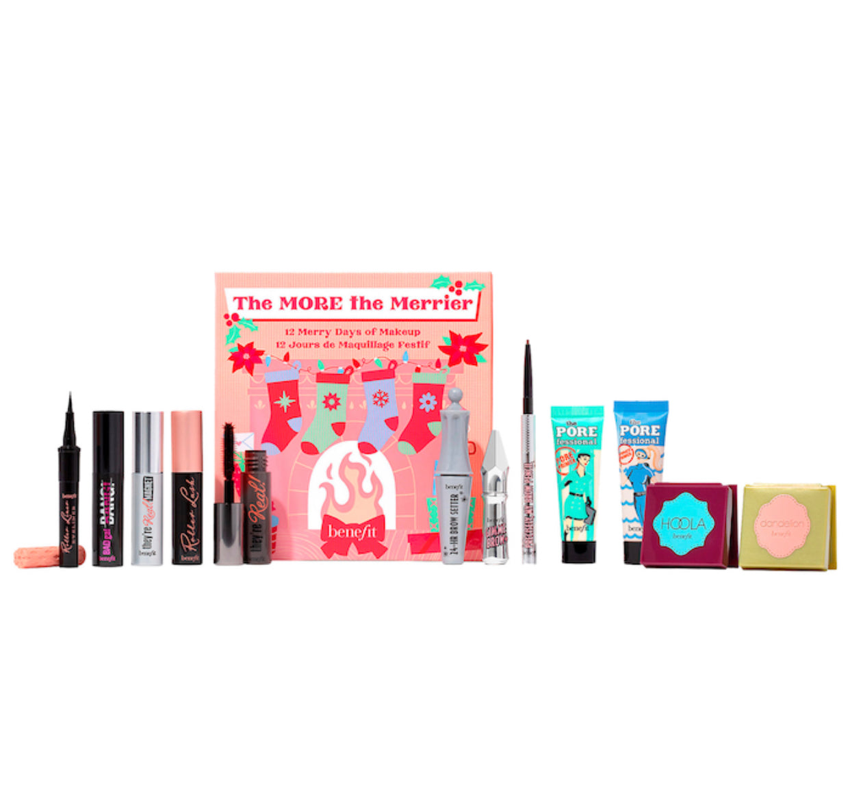 BENEFIT COSMETICS, NEW RELEASE!!! THE MORE THE MERRIER MAKEUP HOLIDAY ADVENT CALENDAR SET
