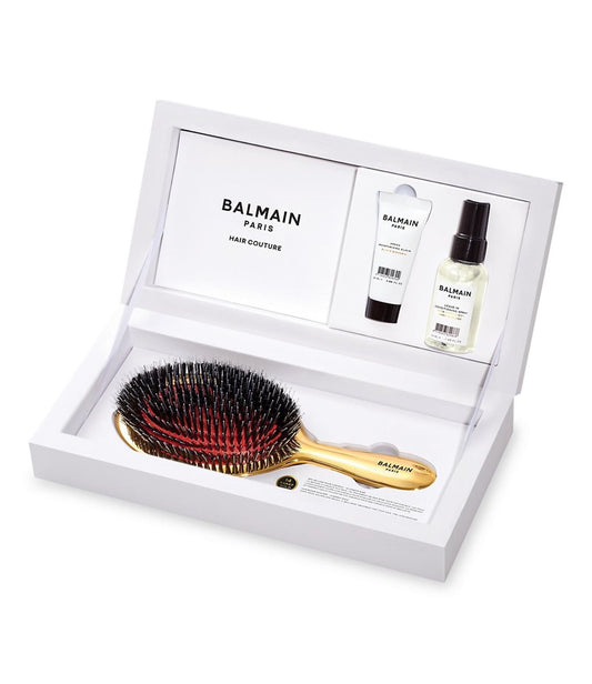 BALMAIN HAIR COUTURE, STANDARD GOLDEN SPA BRUSH 3 PIECE SET