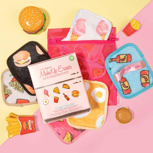 THE ORIGINAL MAKEUP ERASER, FOODIE MAKEUP ERASER 7 DAY SET