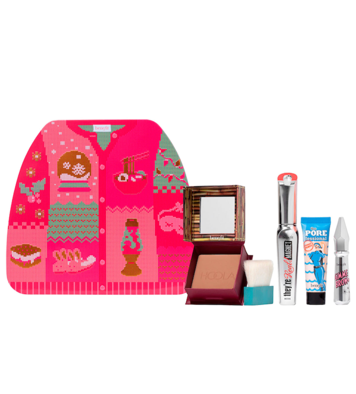 BENEFIT COSMETICS, HOLIDAY CUTIE BEAUTY MAKEUP BESTSELLERS VALUE SET