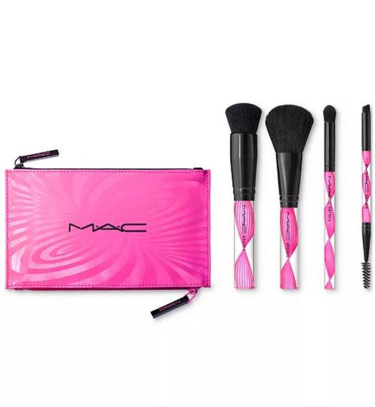MAC COSMETICS, 5pc HYPNOTIZING HOLIDAY WAVE YOUR WAND BRUSH SET