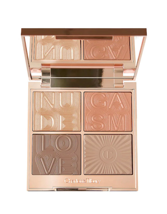 CHARLOTTE TILBURY SUPER NUDES NUDEGASM BRONZE, SCULPT & GLOW FACE PALETTE
