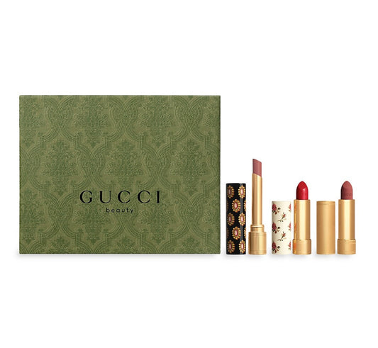 GUCCI, ROUGE A LEVRES 3 PIECE LIPSTICK GIFT SET