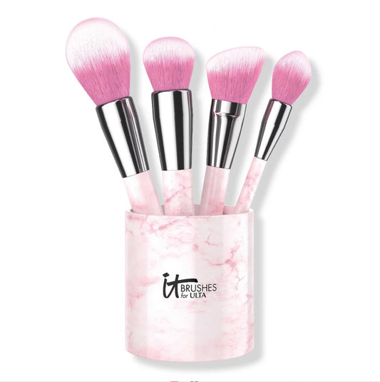 IT COSMETICS, ROSE MARBLE COMPLEXION BRUSH SET