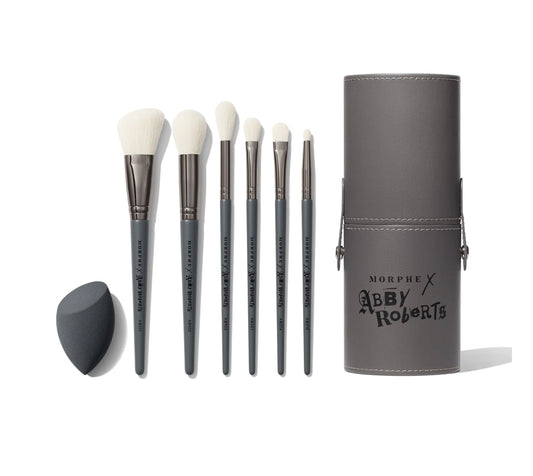 MORPHE X ABBY ROBERTS THE ARTCASTS 7-PIECE ESSENTIAL BRUSH & TUBBY SET