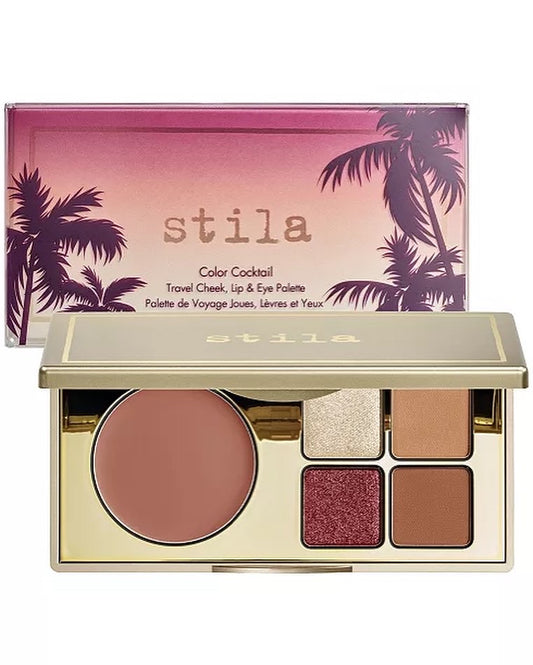 STILA, COLOR COCKTAIL TRAVEL CHEEK, LIP & EYE PALETTE