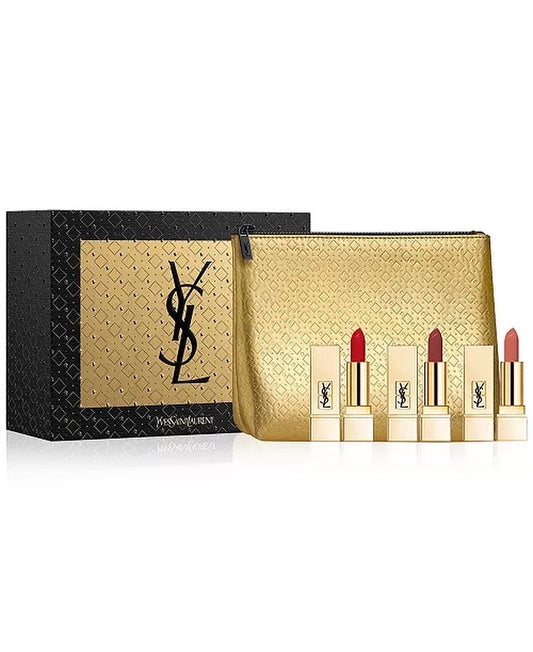 YSL, 4pc MINI ROUGE PUR COUTURE SATIN LIPSTICK SET