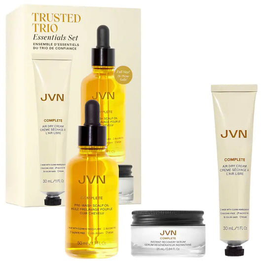JVN, COMPLETE SCALP & HAIR OIL, AIR DRY CREAM AND RECOVERY SERUM SET