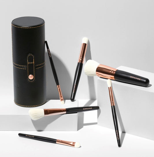 MORPHE, ROSE AWAY 6 pc TRAVEL BRUSH SET