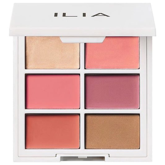 ILIA, MULTI STICK CREAM BLUSH, HIGHLIGHTER + LIP TINT PALETTE
