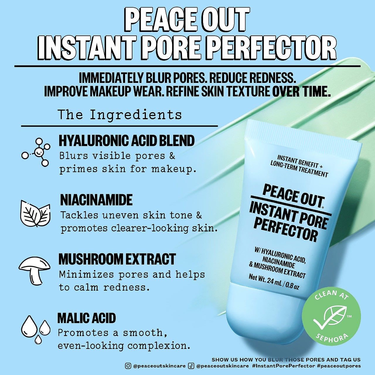 PEACE OUT, INSTANT PORE PERFECTOR