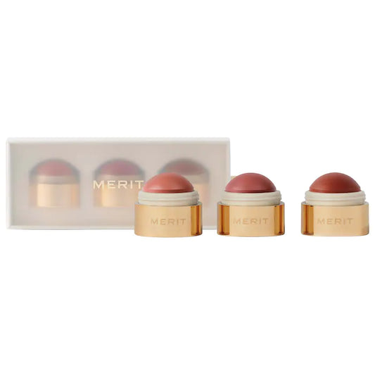 MERIT Mini Flush Balm Cream Blush Trio Set