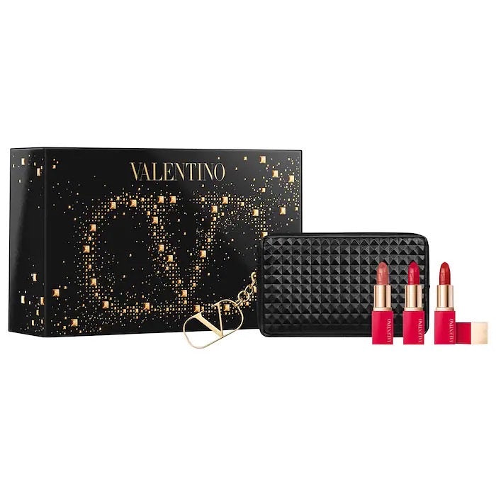 VALENTINO BEAUTY, MINI ROSSO LIPSTICK TRIO