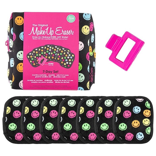 THE ORIGINAL MAKEUP ERASER, SMILEY MAKEUP ERASER 7 DAY SET