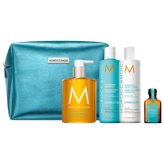 Moroccanoil Hydrating Shampoo, Conditioner & Moroccanoil Treatment Set