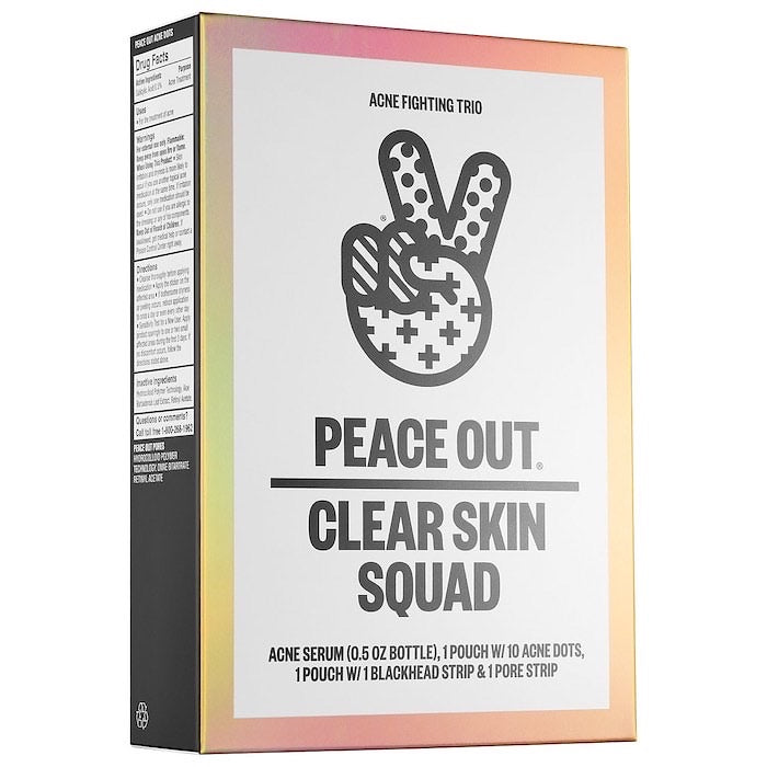 PEACE OUT, CLEAR SKIN SQUAD