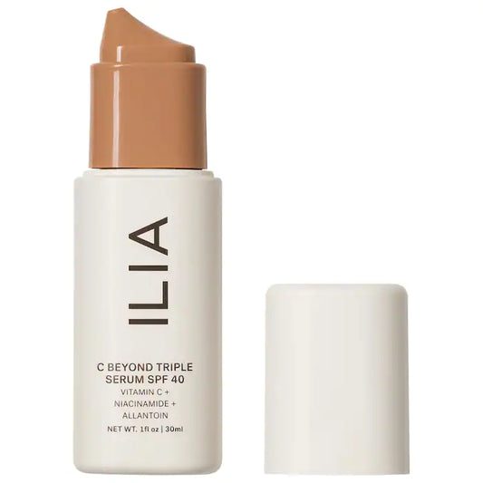 ILIA, C BEYOND TRIPLE SERUM SPF 40 MINERAL SUNSCREEN WITH VITAMIN C 10% + NIACINAMIDE
