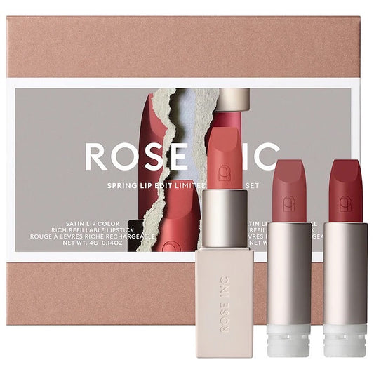 ROSE INC, SATIN LIP COLOR HYDRATING LIP SET