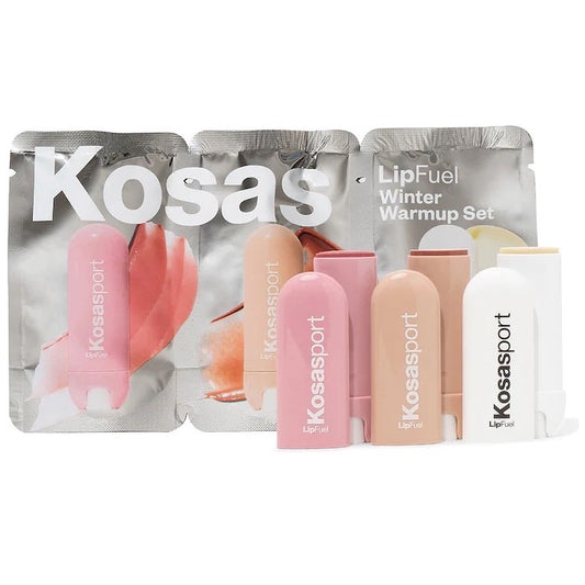 KOSAS, LIPFUEL HYALURONIC LIP BALM WINTER WARMUP SET FULL-SIZE TRIO