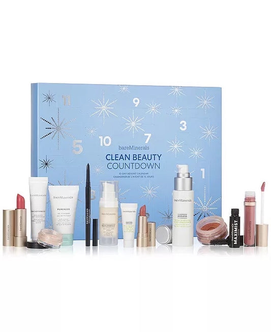 BARE MINERALS, 12 pc CLEAN BEAUTY COUNTDOWN 12 DAY ADVENT CALENDAR