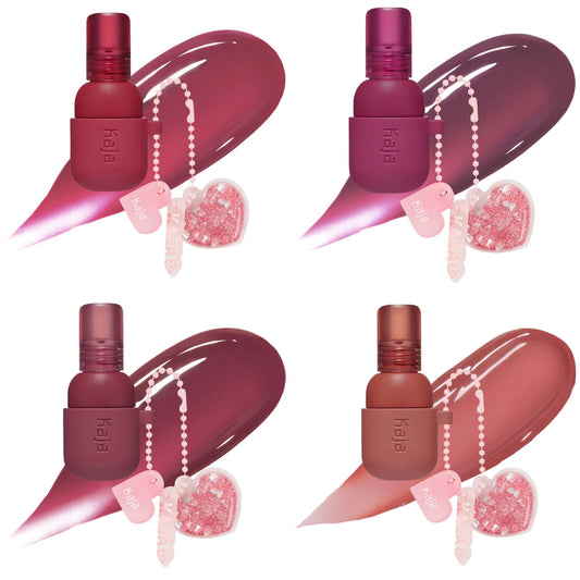 Kaja Jelly Charm Glazed Lip Stain & Blush With Keychain,