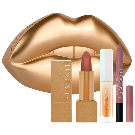 HUDA BEAUTY, EMPOWERED LIP TRIO SET