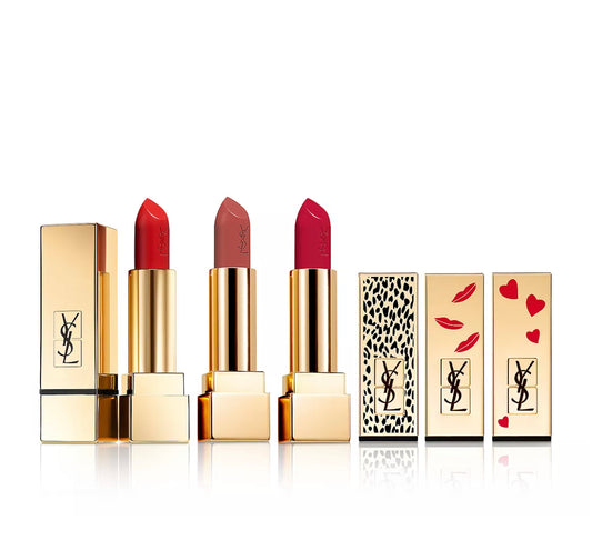 YSL, ROUGE PUR COUTURE SATIN LIPSTICK LIMITED EDITION TRIO