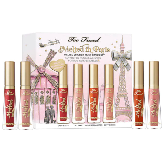 TOO FACED, MELTED IN PARIS MINI MELTED MATTE LIPSTICK SET