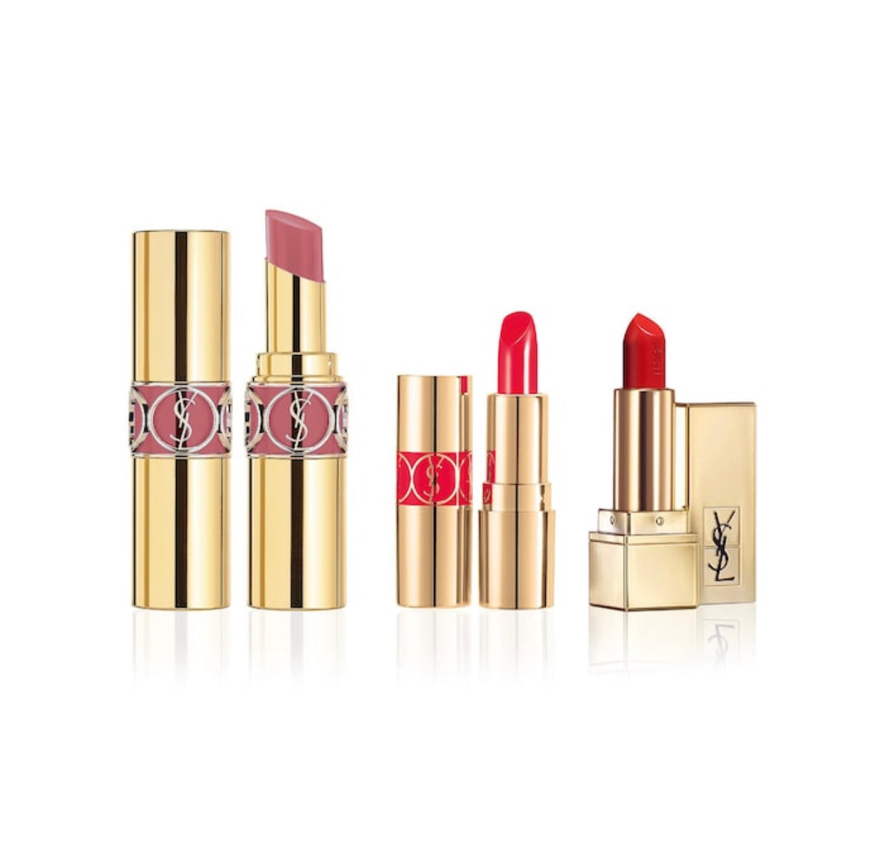 YVES SAINT LAURENT, KISS AND COUTURE LIPSTICK TRIO SET