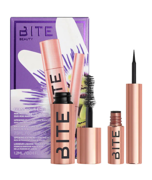 BITE BEAUTY, MINI FEAST YOUR EYES MASCARA & EYELINER SET