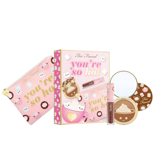 TOO FACED, YOU’RE SO HOT BRONZER AND LIP GLOSS SET