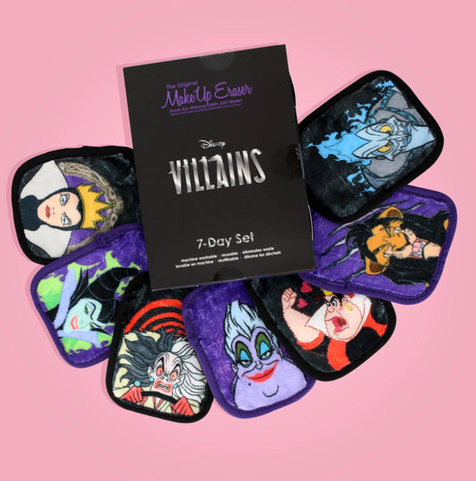 THE ORIGINAL MAKEUP ERASER, DISNEY VILLAINS 7 DAYS SET