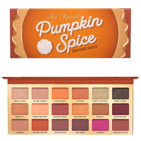 TOO FACED, PUMPKIN SPICE SECOND SLICE SWEET & SPICE EYESHADOW PALETTE