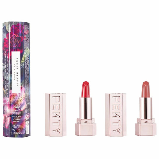 Fenty Beauty by Rihanna Mini Lil Icons Semi-Matte Lipstick Duo