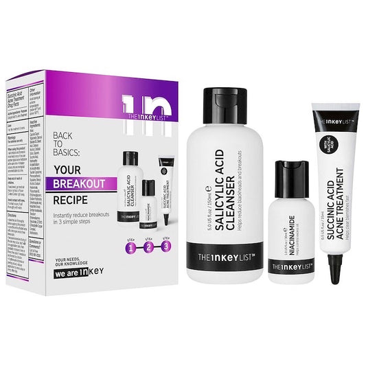 THE INKEY LIST, Back to Basics: Goodbye Acne Skincare Set